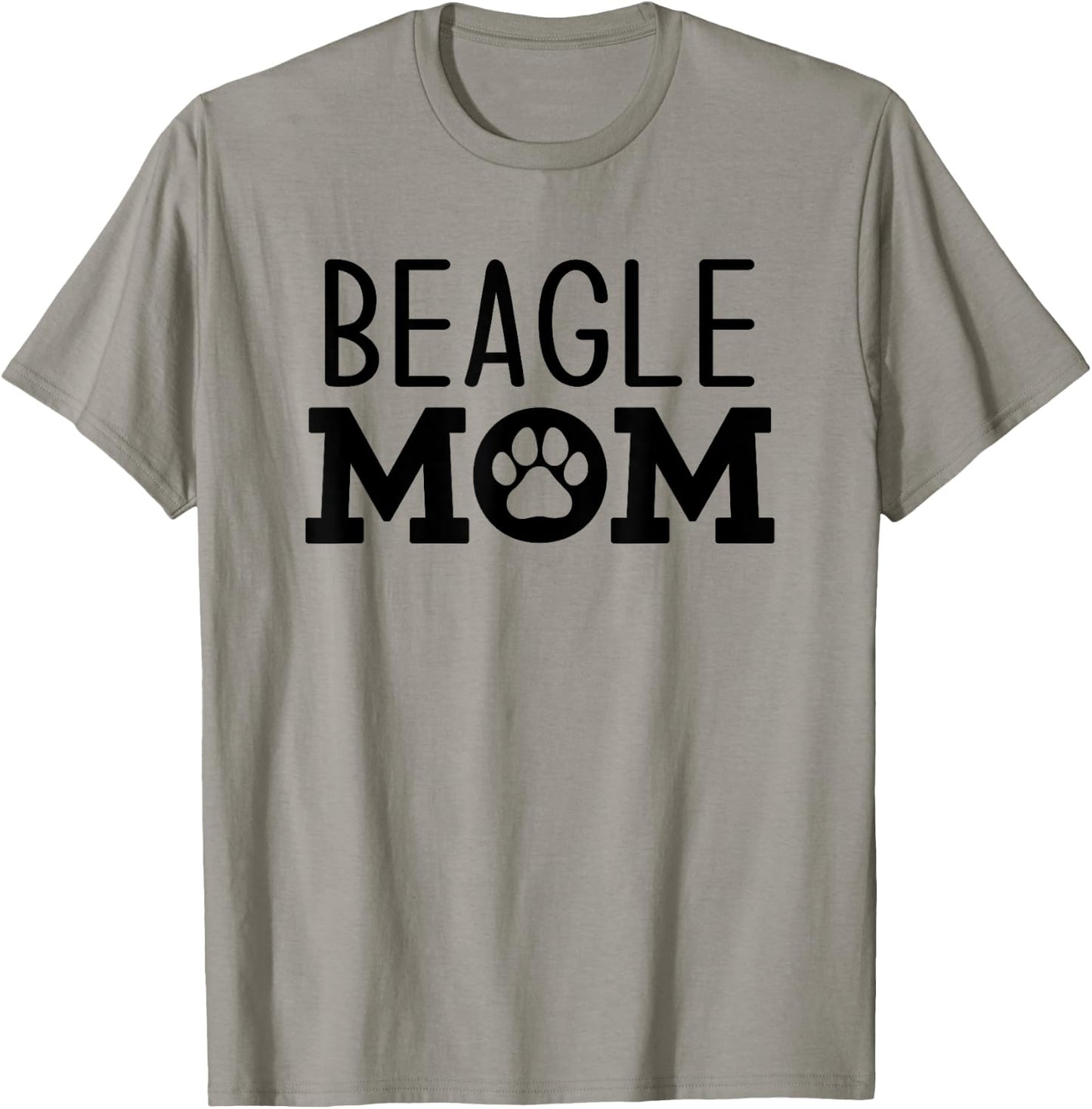 Funny Beagle Mom Dog Paw Puppy Retro Men Women T-Shirt - T-Shirt | Sand