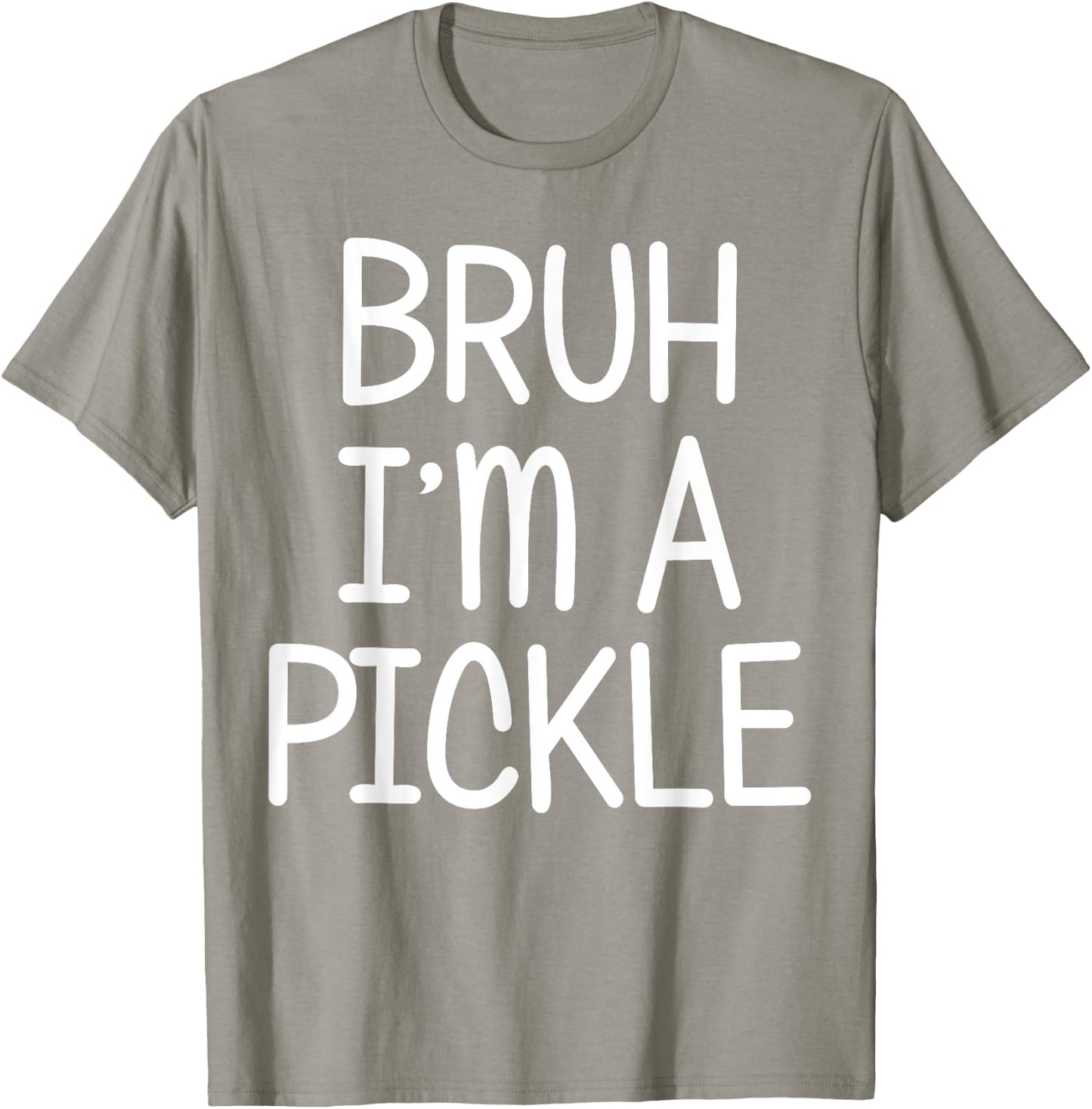 Pretend I'm A Pickle Funny Lazy Halloween Costume Party T-Shirt - T-Shirt | Sand