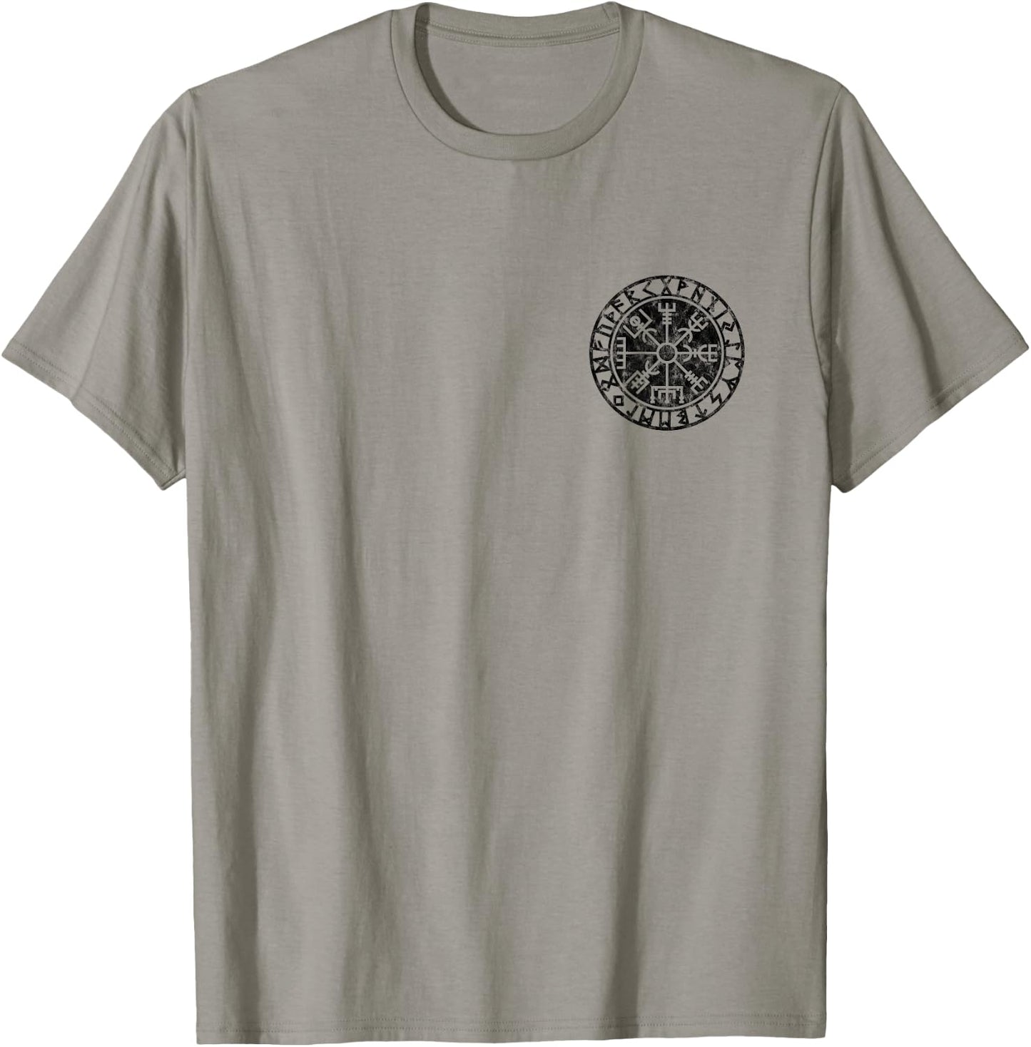 Vegvisir, Viking, rune circle, Nordic, symbol, Odin, Thor T-Shirt - T-Shirt | Sand