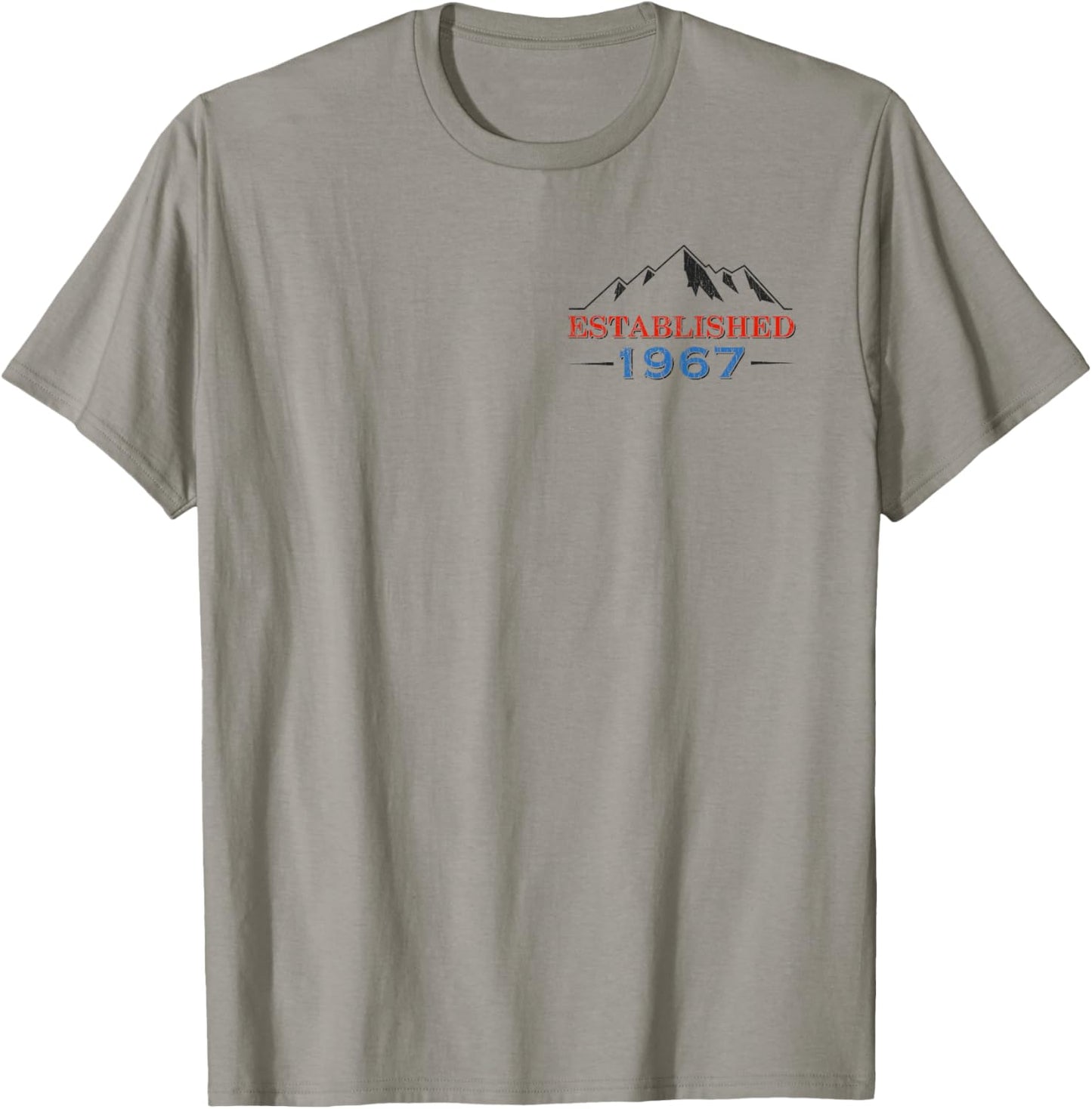 Father Figure Established 1967 Funny Retro Dad Style T-Shirt - T-Shirt | Sand