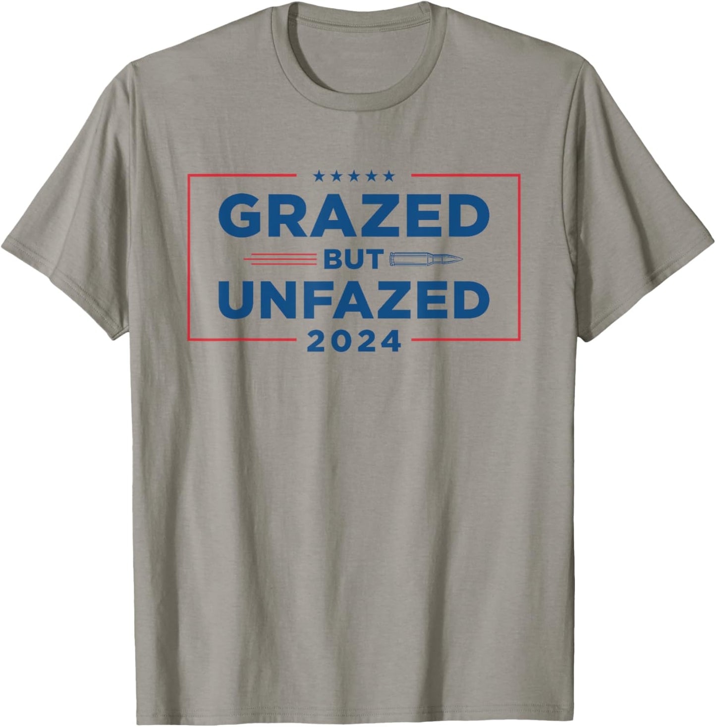 Grazed But Unfazed | Presidential Race 2024 T-Shirt - T-Shirt | Sand