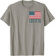 (2sided Front+Back) Land of the free because of the brave T-Shirt - T-Shirt | Sand
