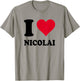 I Love Nicolai T-Shirt - T-Shirt | Sand
