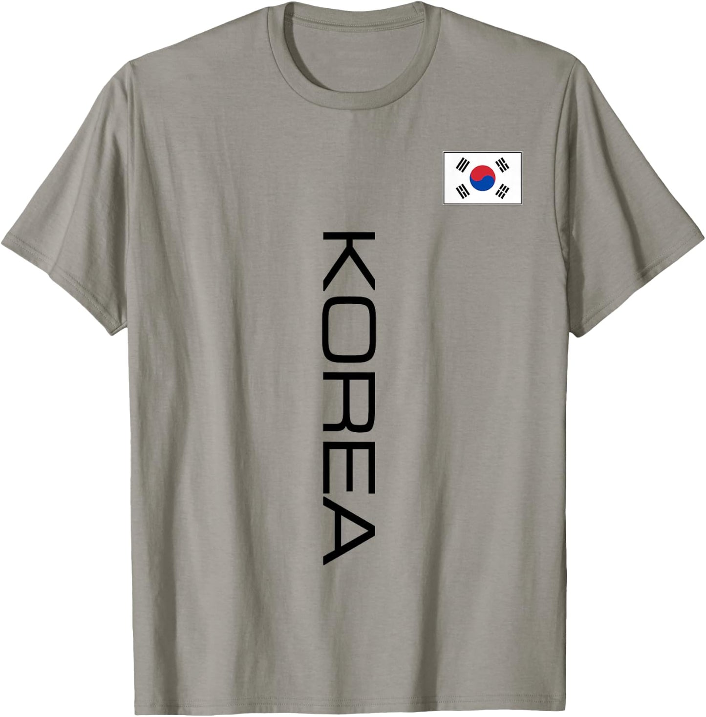 South Korea Flag Sports Athletic Jersey Vertical Style T-Shirt - T-Shirt | Sand