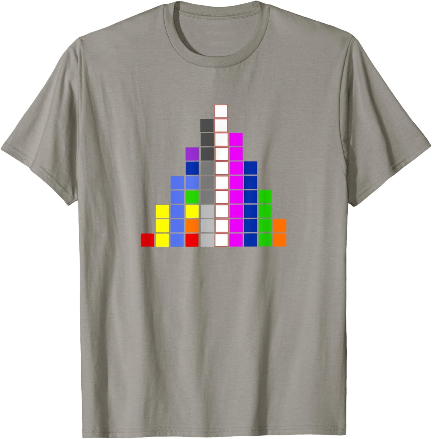 Color Number Squares T-Shirt - T-Shirt | Sand