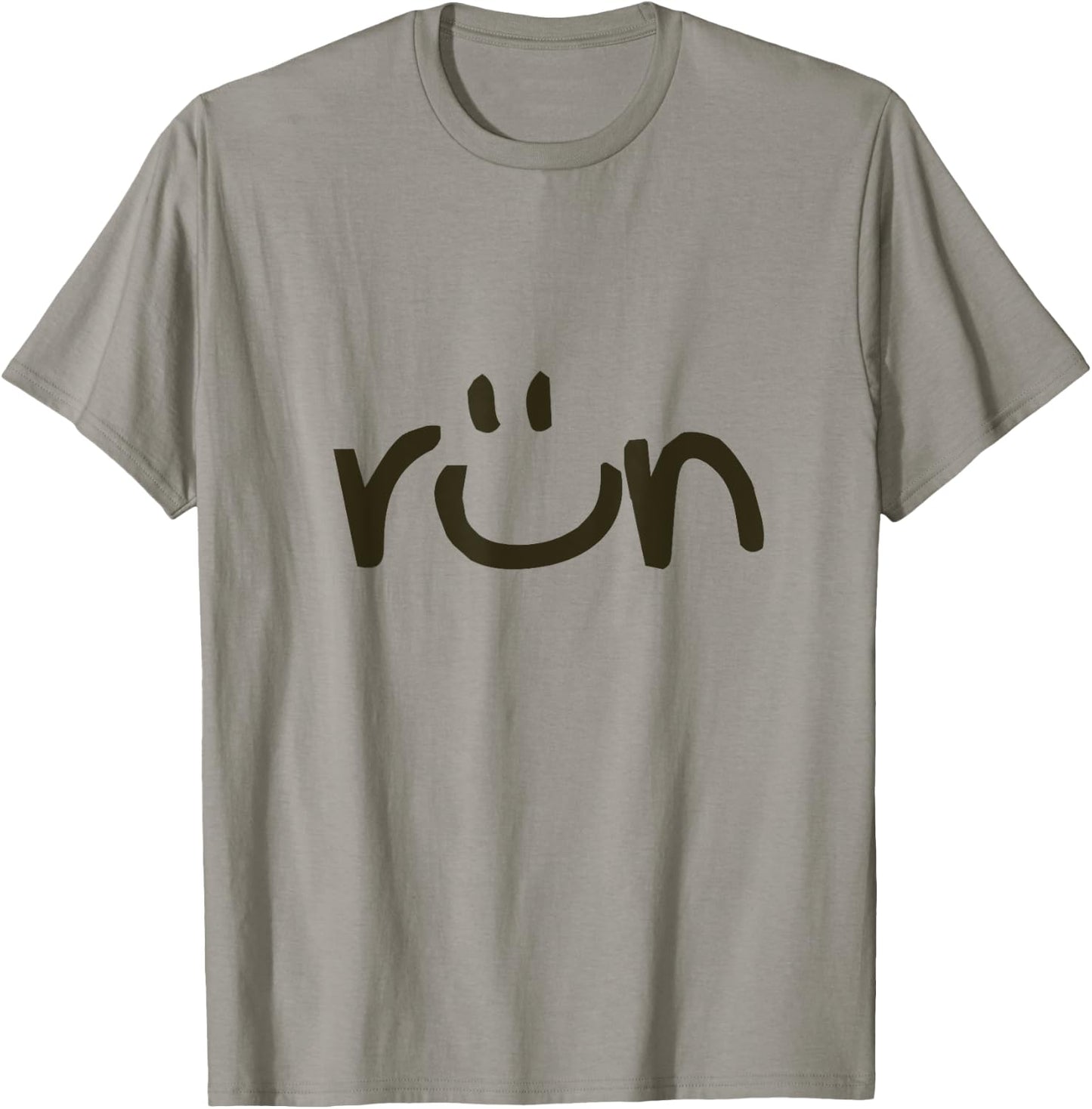 RUN SMILE Love Running Jogging T-Shirt - T-Shirt | Sand
