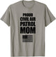 Proud Civil Air Patrol Mom Shirt with American Flag Women Men T-Shirt - T-Shirt | Sand