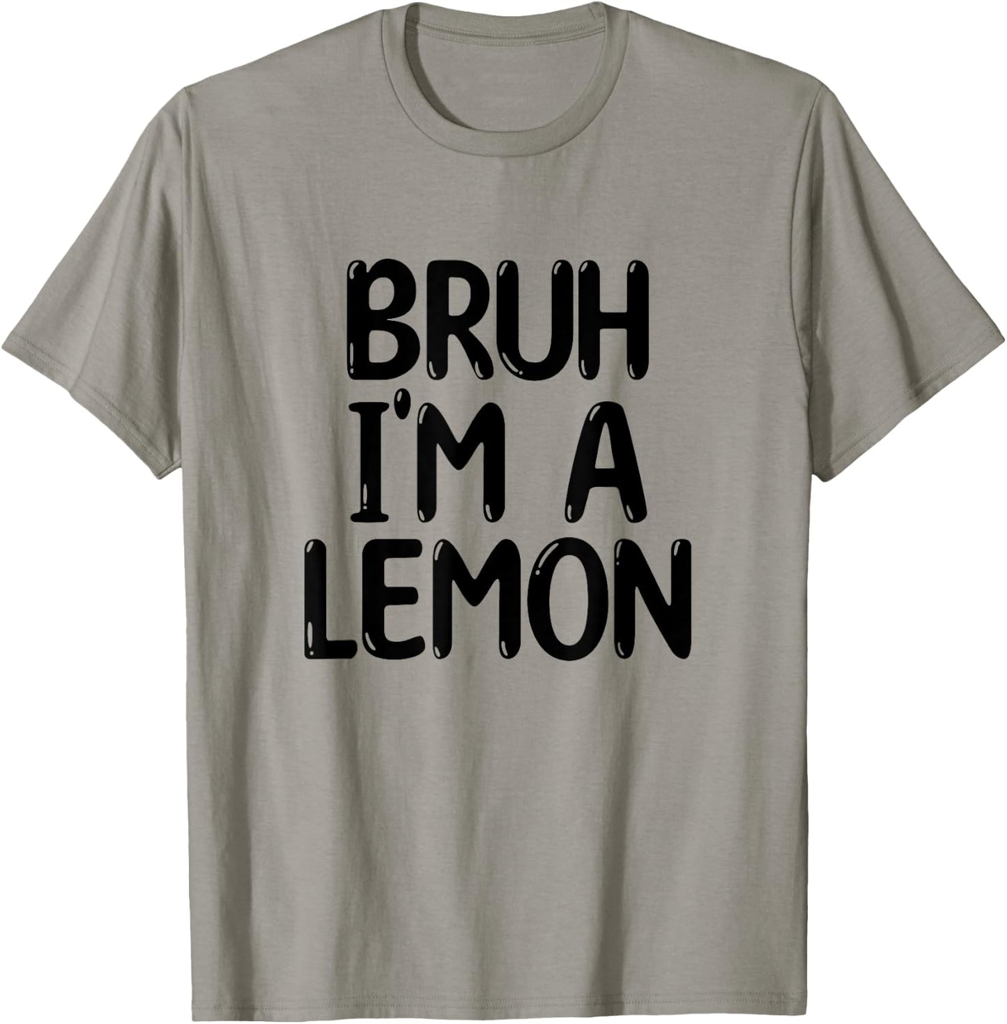 Bruh I'm A Lemon Funny Halloween Costume Men Women Boy Girl T-Shirt - T-Shirt | Sand