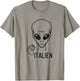 Italien Funny Meme Dad Joke Italian Alien UFO T-Shirt - T-Shirt | Sand