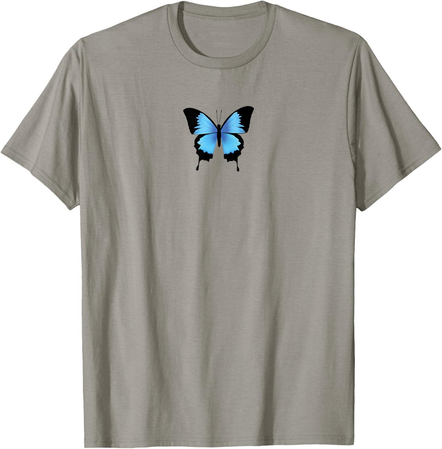 Grunge Butterfly Blue Grunge Aesthetic Clothes T-Shirt - T-Shirt | Sand