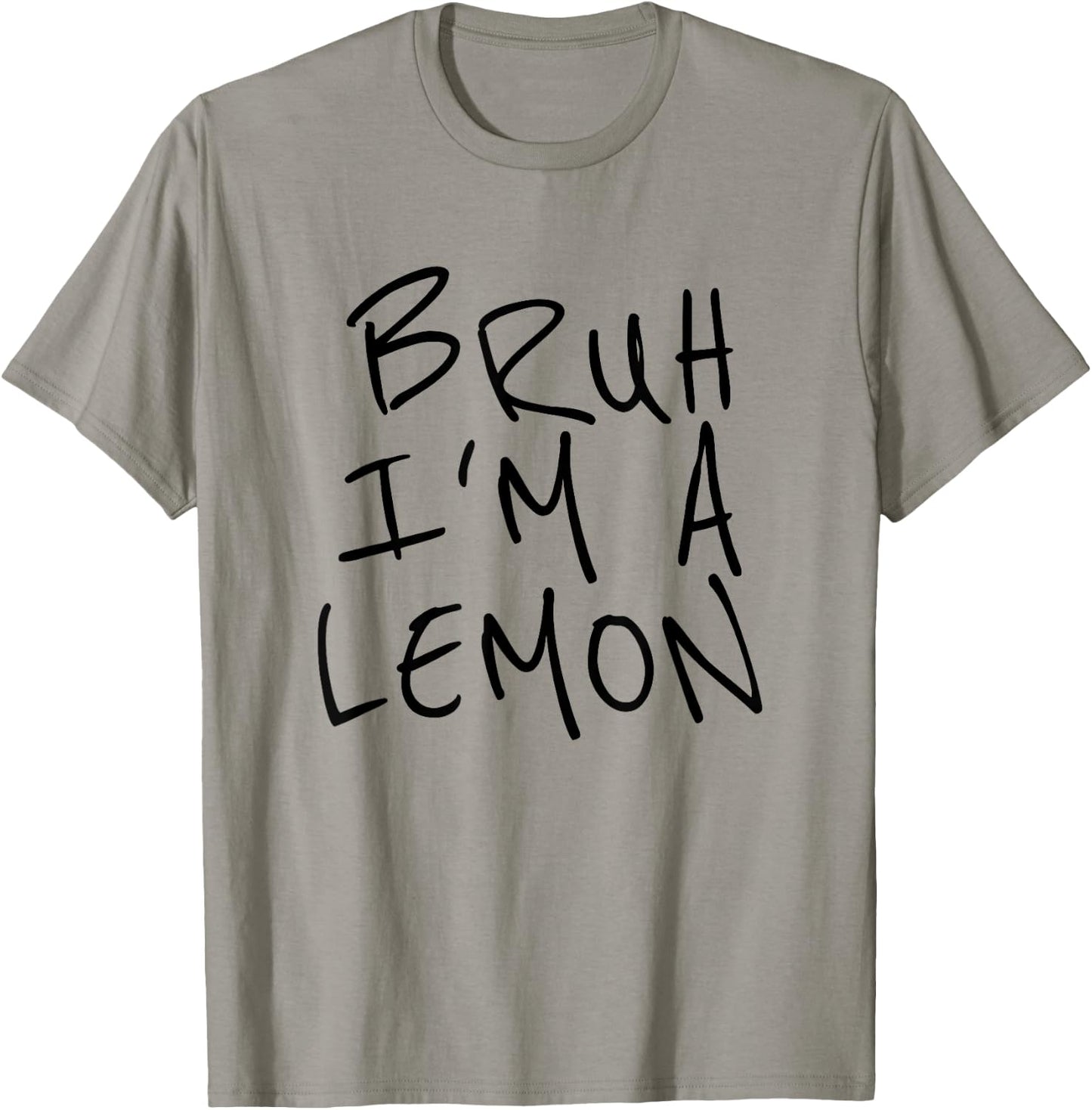 Bruh I'm A Lemon Funny Halloween Costume Men Women Boy Girl T-Shirt - T-Shirt | Sand