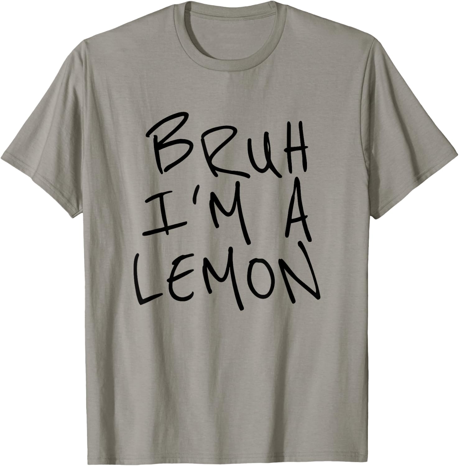 Bruh I'm A Lemon Funny Halloween Costume Men Women Boy Girl T-Shirt - T-Shirt | Sand
