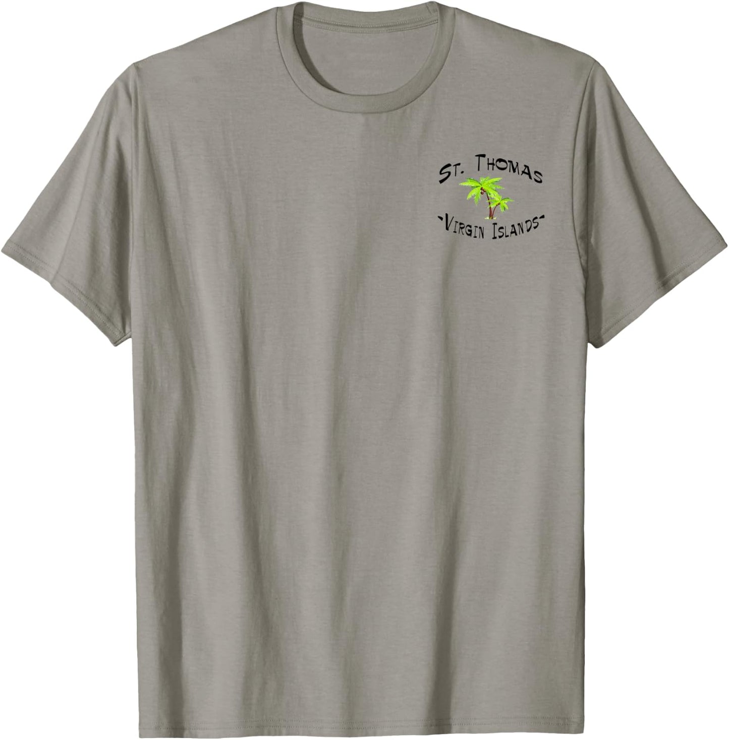2 Sided St. Thomas Virgin Islands Destination Gift T-Shirt - T-Shirt | Sand
