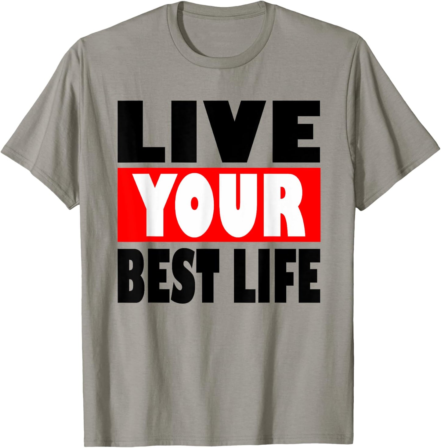 Christian apparel Satisfied with Jesus Live your best life T-Shirt - T-Shirt | Sand
