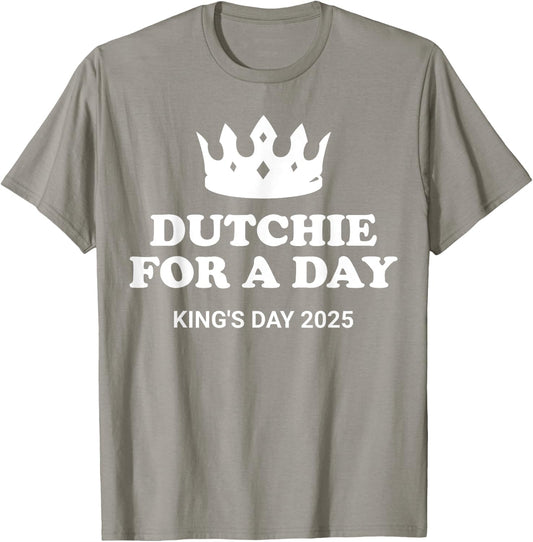 Dutch Koningsdag King's Day Funny 2025 T-Shirt - T-Shirt | Sand