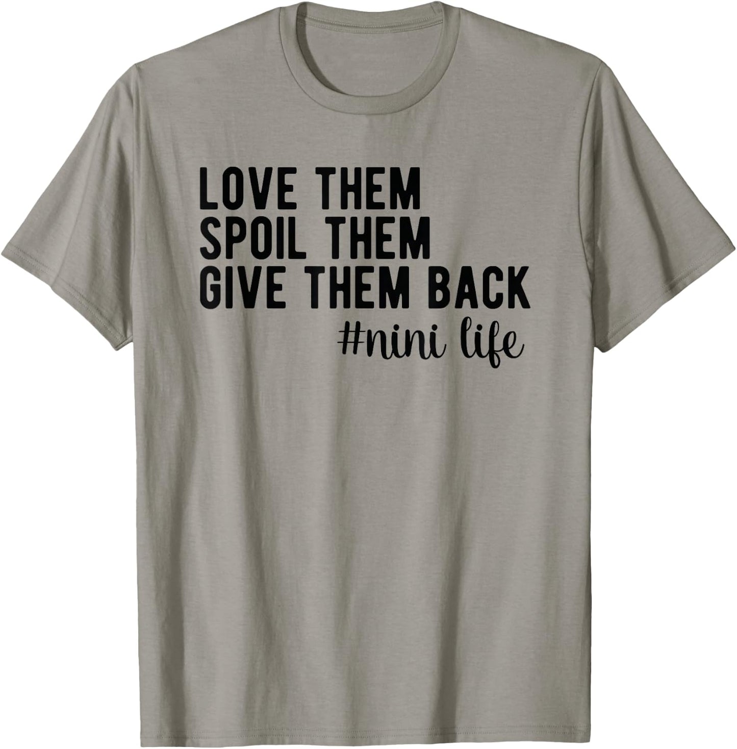Nini Life Nini Grandma Nini Grandmother T-Shirt - T-Shirt | Sand