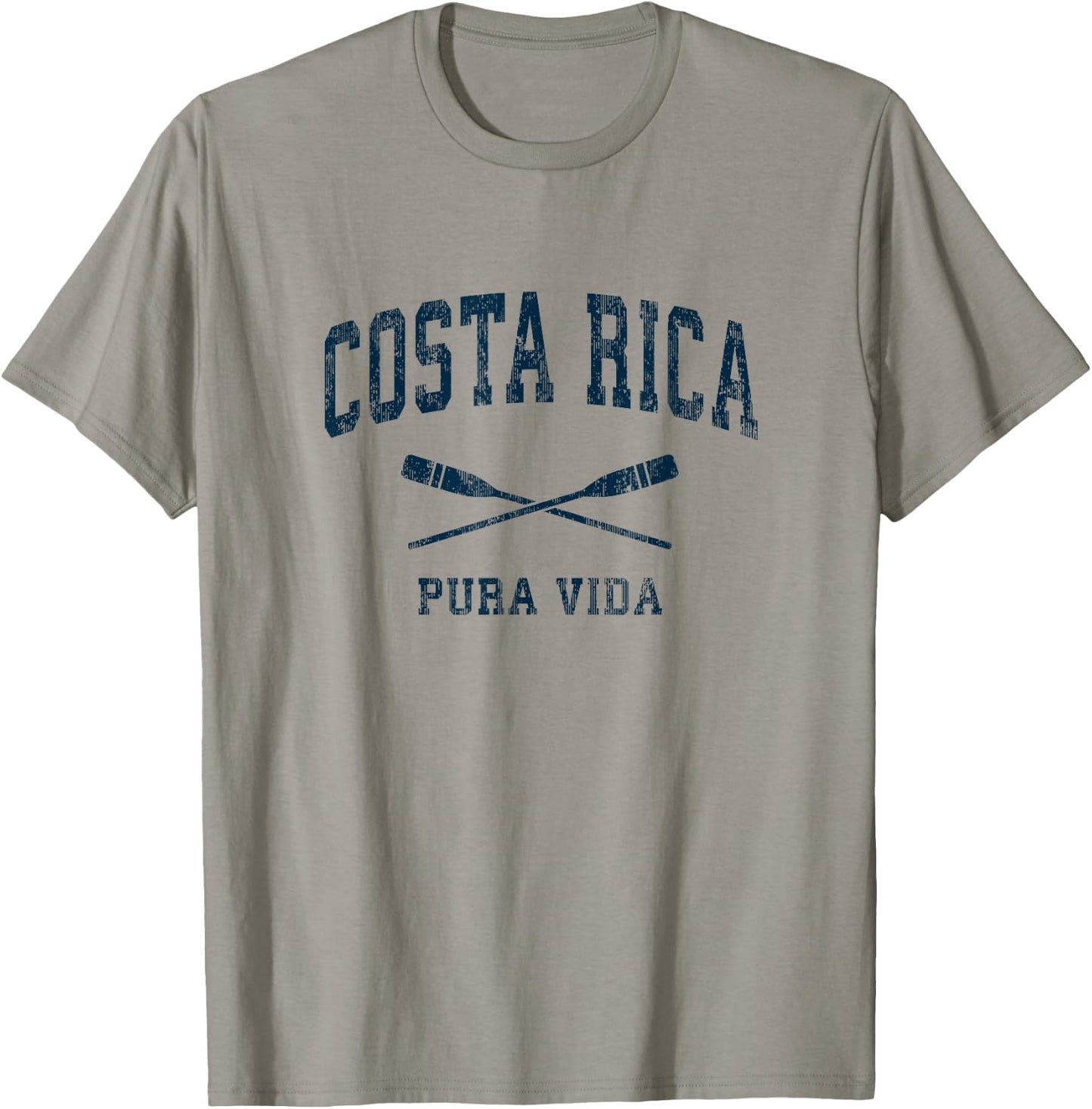 Costa Rica Costa Rica Vintage Nautical Paddles Sports Oars T-Shirt - T-Shirt | Sand