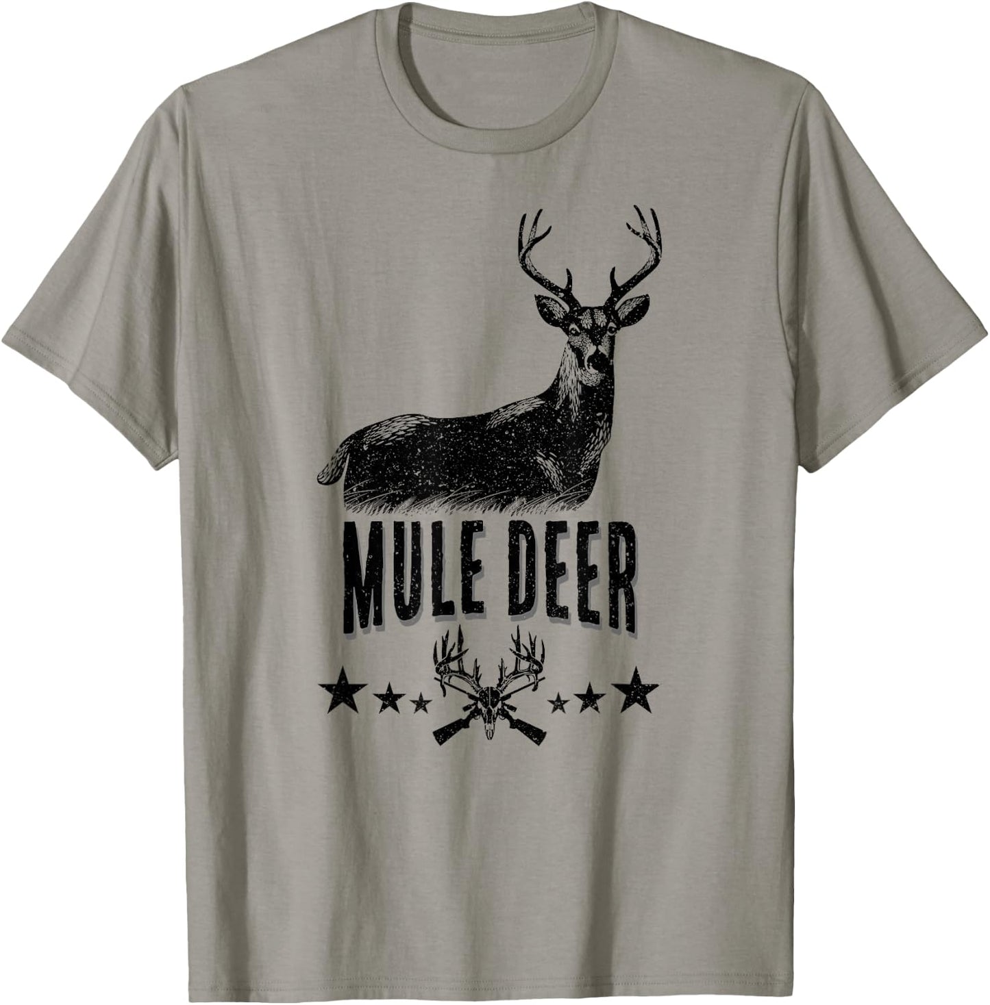 American Mule Deer! Wildlife Hunter T-Shirt - T-Shirt | Sand