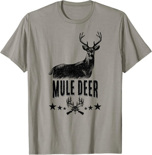 American Mule Deer! Wildlife Hunter T-Shirt - T-Shirt | Sand