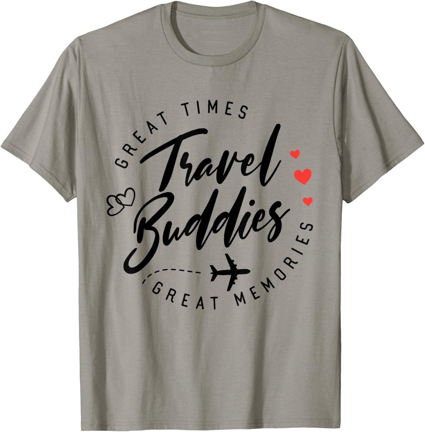 Travel Buddies Besties trip 2025 Girls Trip Summer Vacation T-Shirt - T-Shirt | Sand