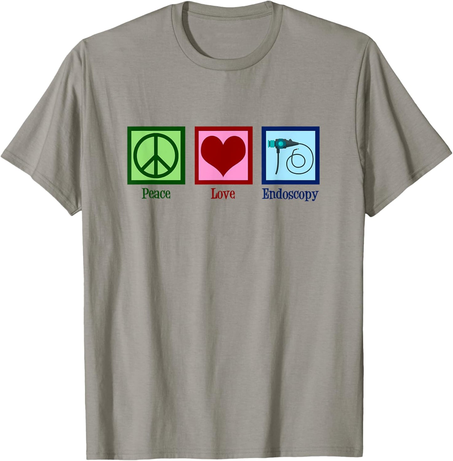 Peace Love Endoscopy T-Shirt - T-Shirt | Sand