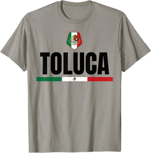 Saying Toluca Mexico Flag Mexican Women Men Proud Wife Pun T-Shirt - T-Shirt | Sand