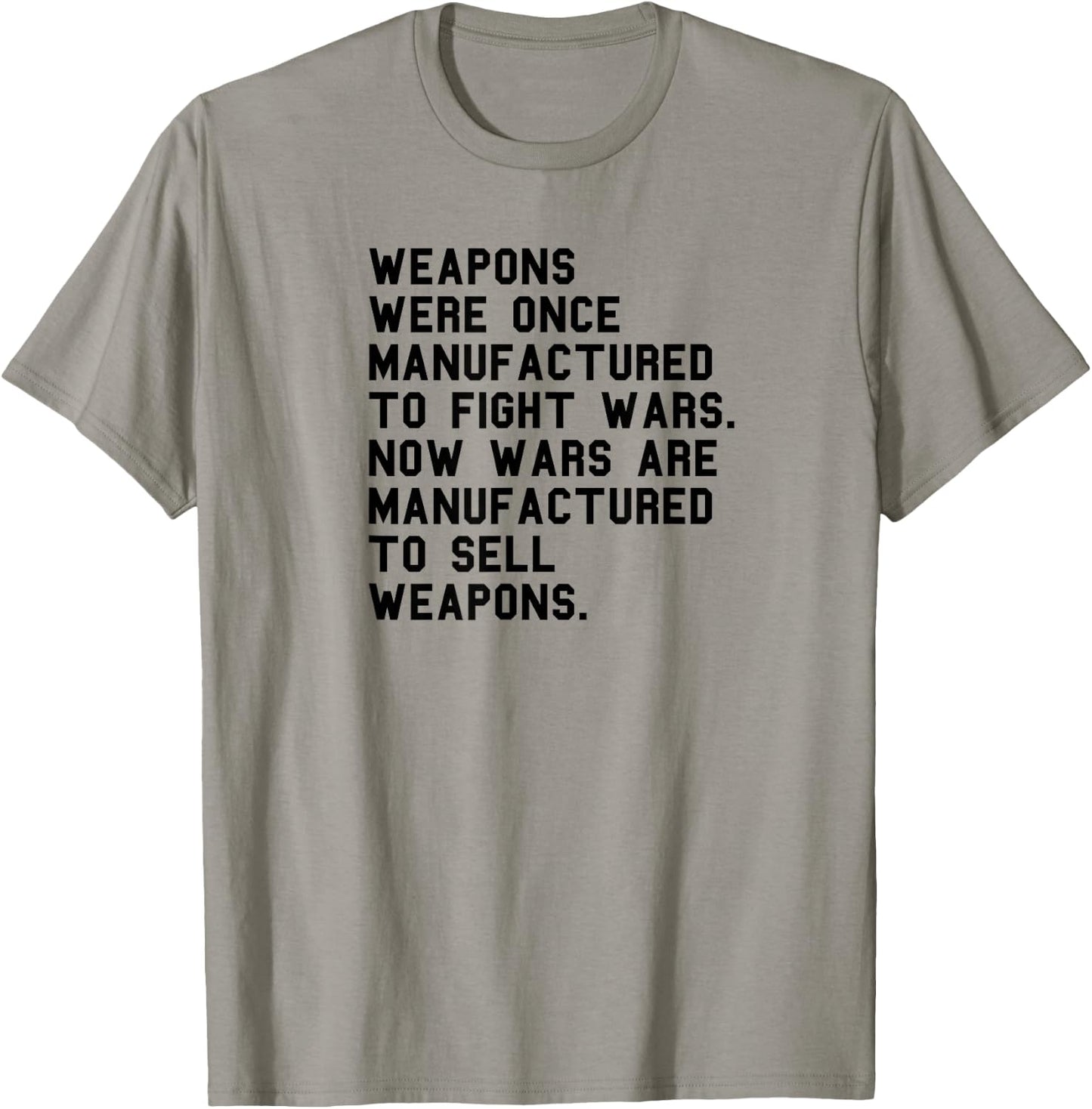Pro Peace Anti Military Industrial Complex Anti War Pacifist T-Shirt - T-Shirt | Sand