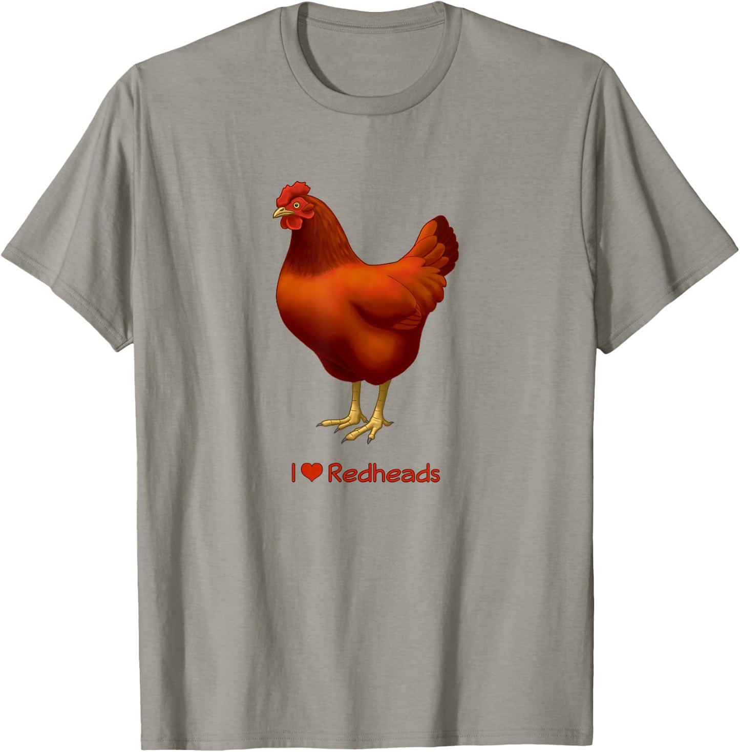 Funny I Love Redheads Rhode Island Red Chicken T-Shirt - T-Shirt | Sand