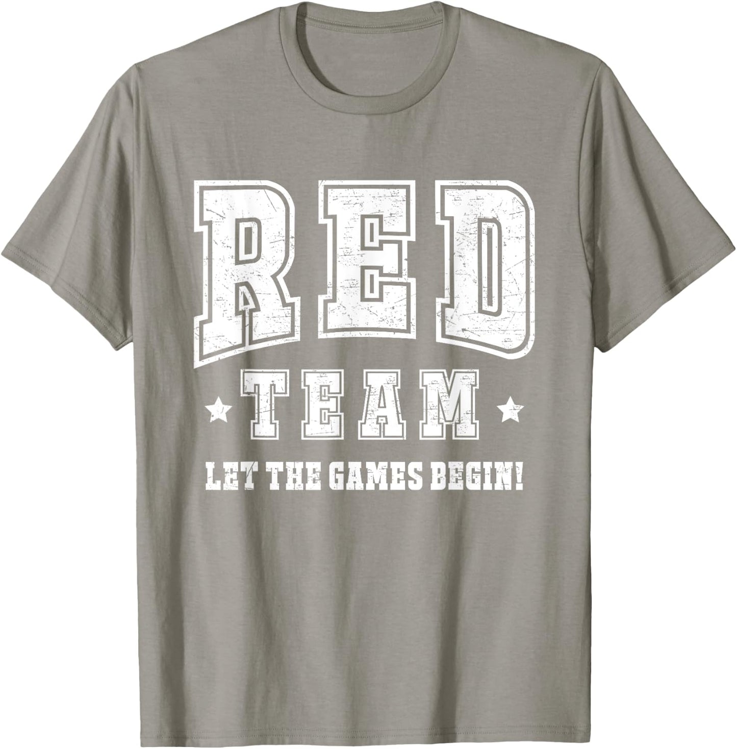 Red Team Let The Games Begin 2025 Field Day Spirit Squad T-Shirt - T-Shirt | Sand