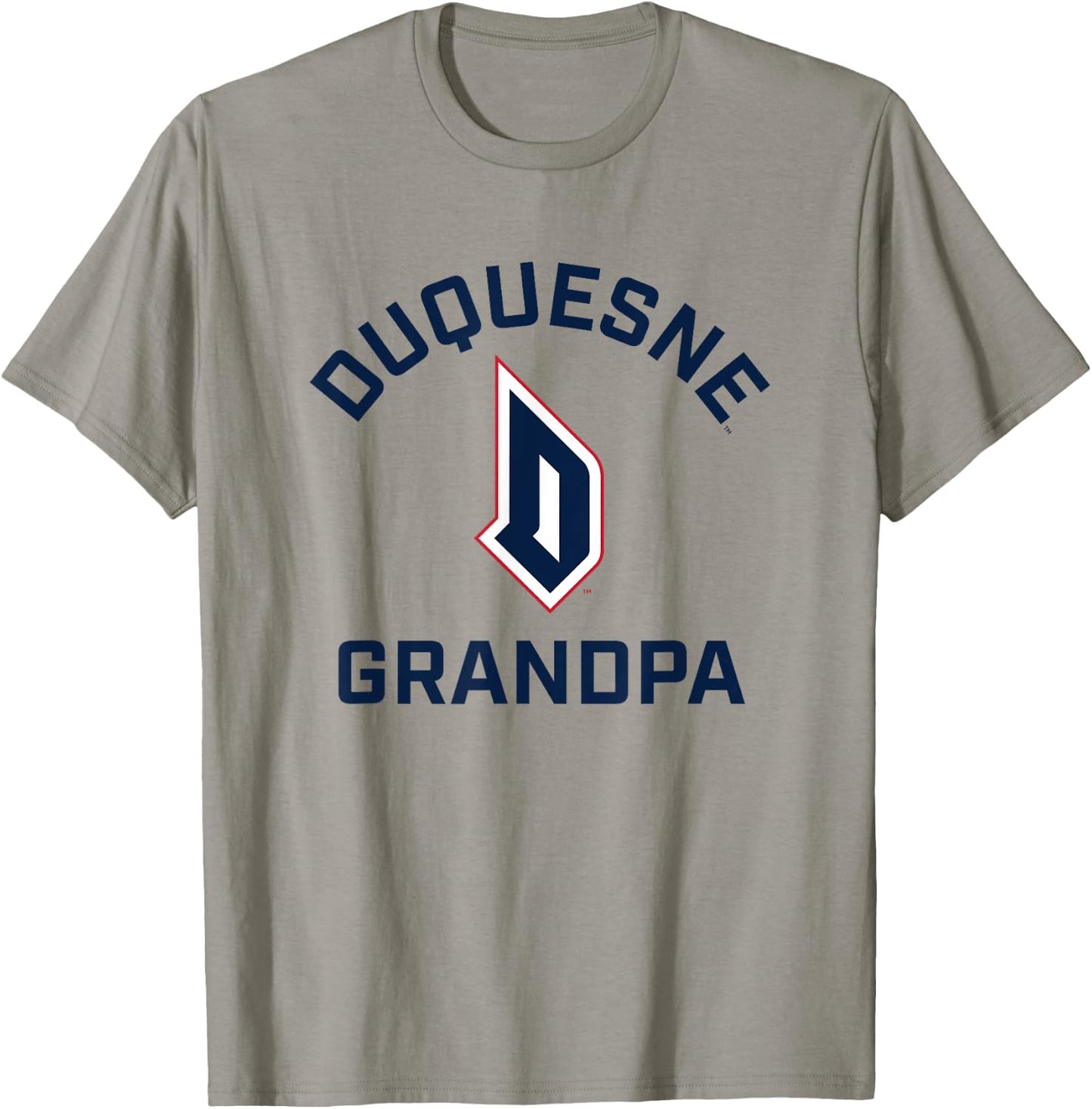 Duquesne University Dukes Arched Grandpa T-Shirt - T-Shirt | Sand