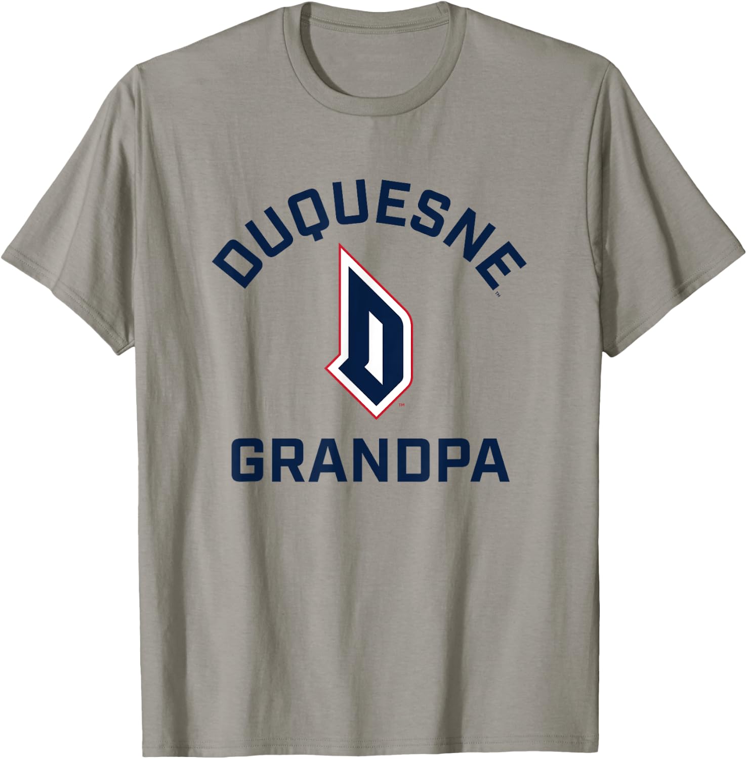 Duquesne University Dukes Arched Grandpa T-Shirt - T-Shirt | Sand