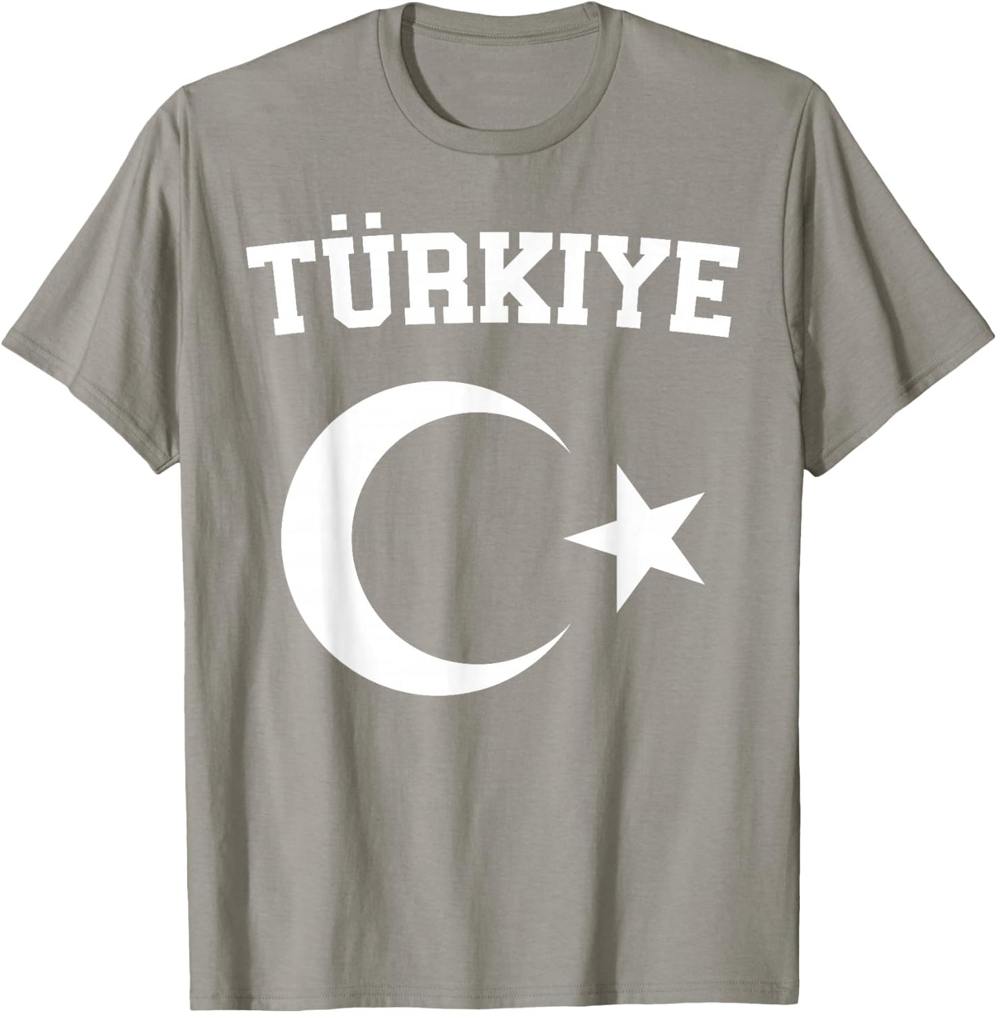 Turkish Flag Türkiye Bayragi Crescent Moon And Star Turkey T-Shirt - T-Shirt | Sand