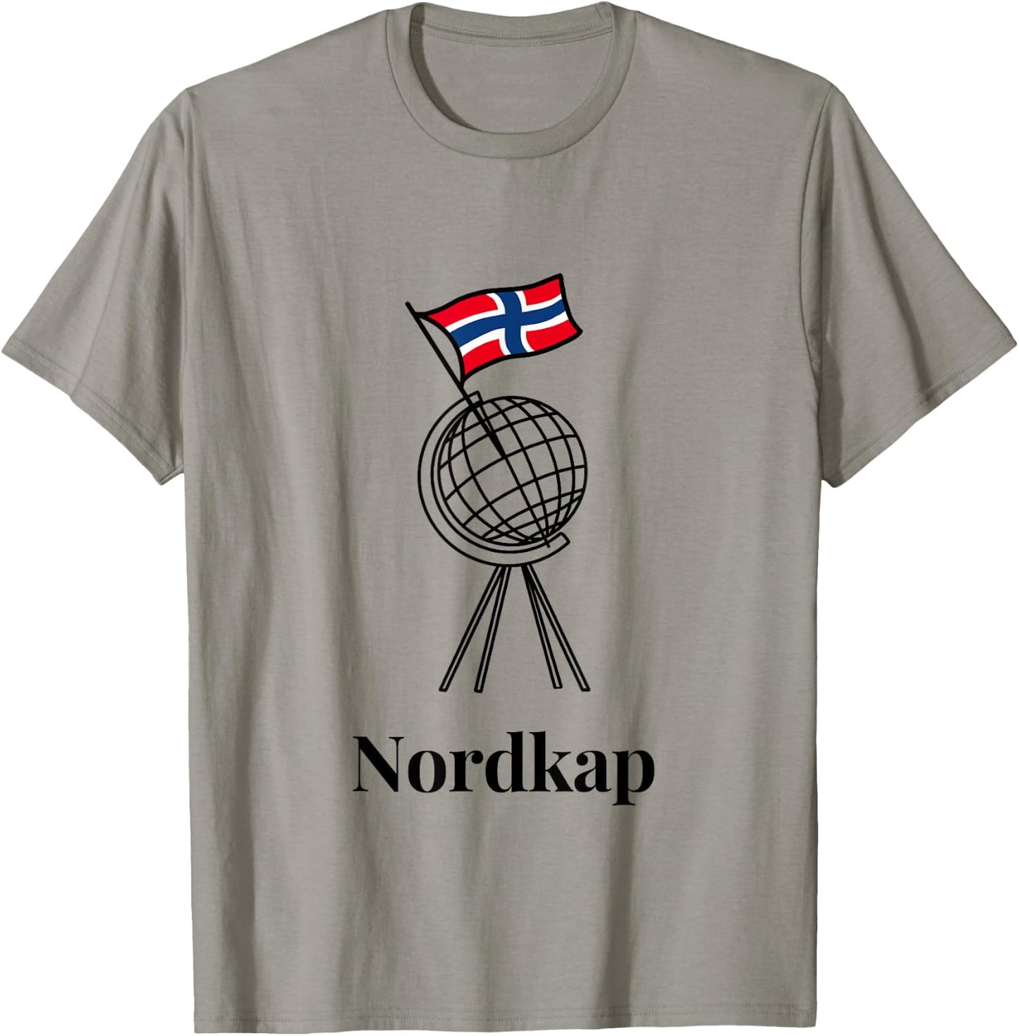 North Cape Norway Flag T-Shirt - T-Shirt | Sand