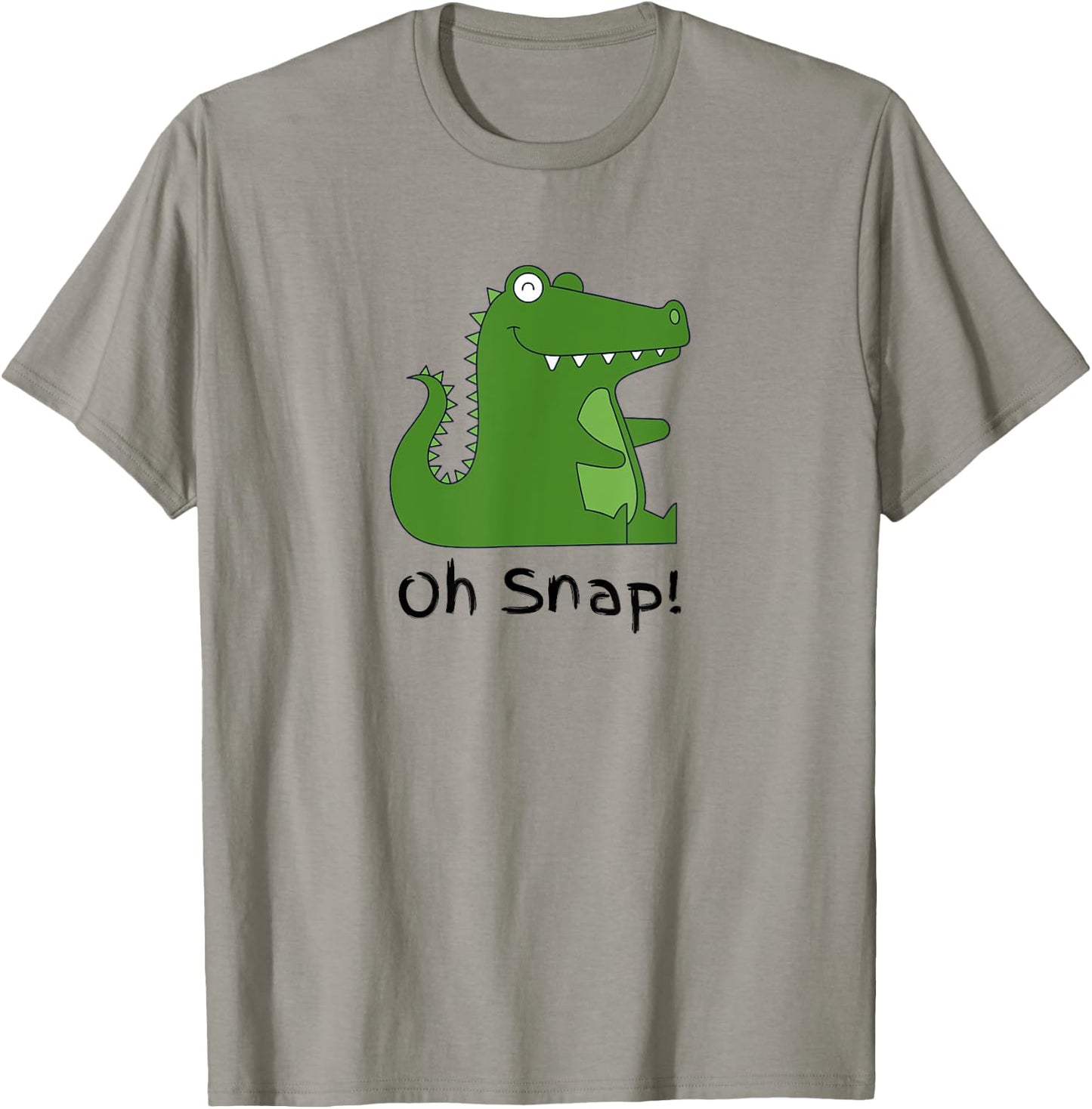 Oh Snap Statement, Alligator Funny Reptile Crocodile Graphic T-Shirt - T-Shirt | Sand