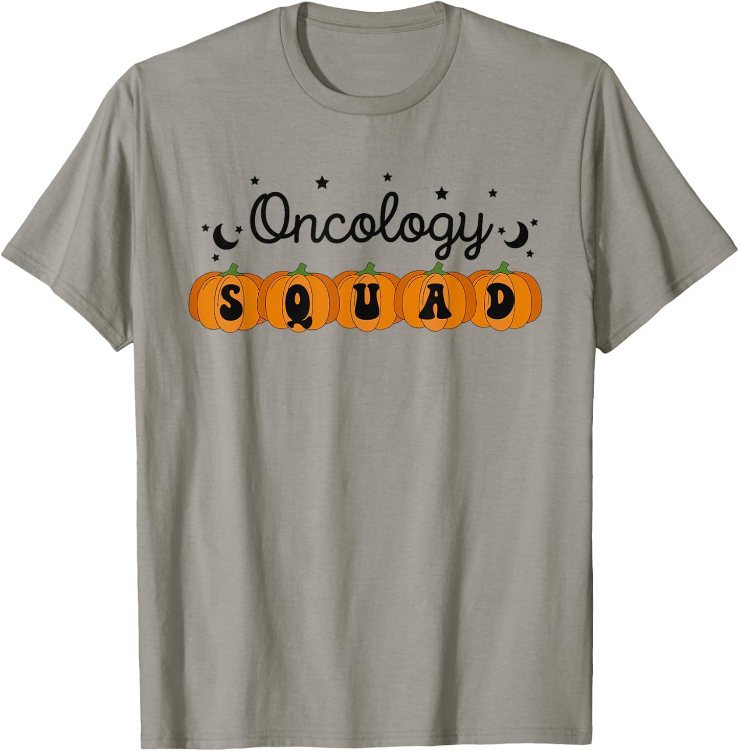Halloween Oncology Nurse Pumpkin Oncology Squad Cancer Nurse T-Shirt - T-Shirt | Sand