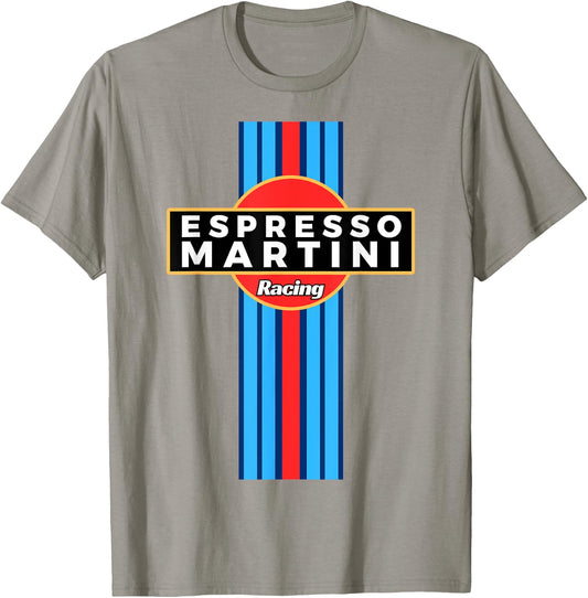 Espresso Martini Racing Coffee Cocktail Cafe Drink Bar Team T-Shirt - T-Shirt | Sand