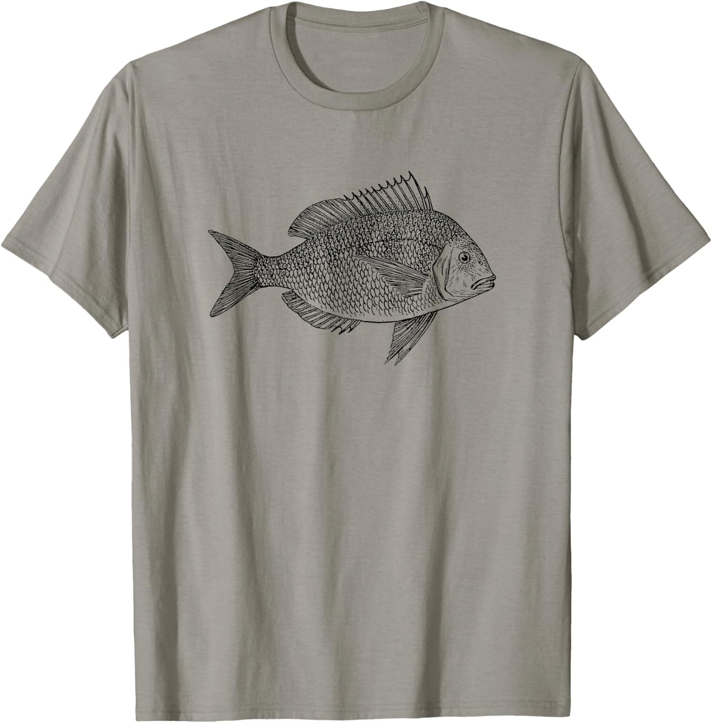 Fisherman Gift Scup Fish T-Shirt - T-Shirt | Sand