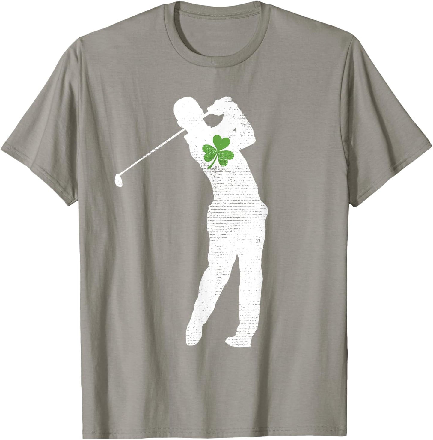 Golf Lovers Green Shamrock Leaf St Patricks Day T-Shirt - T-Shirt | Sand