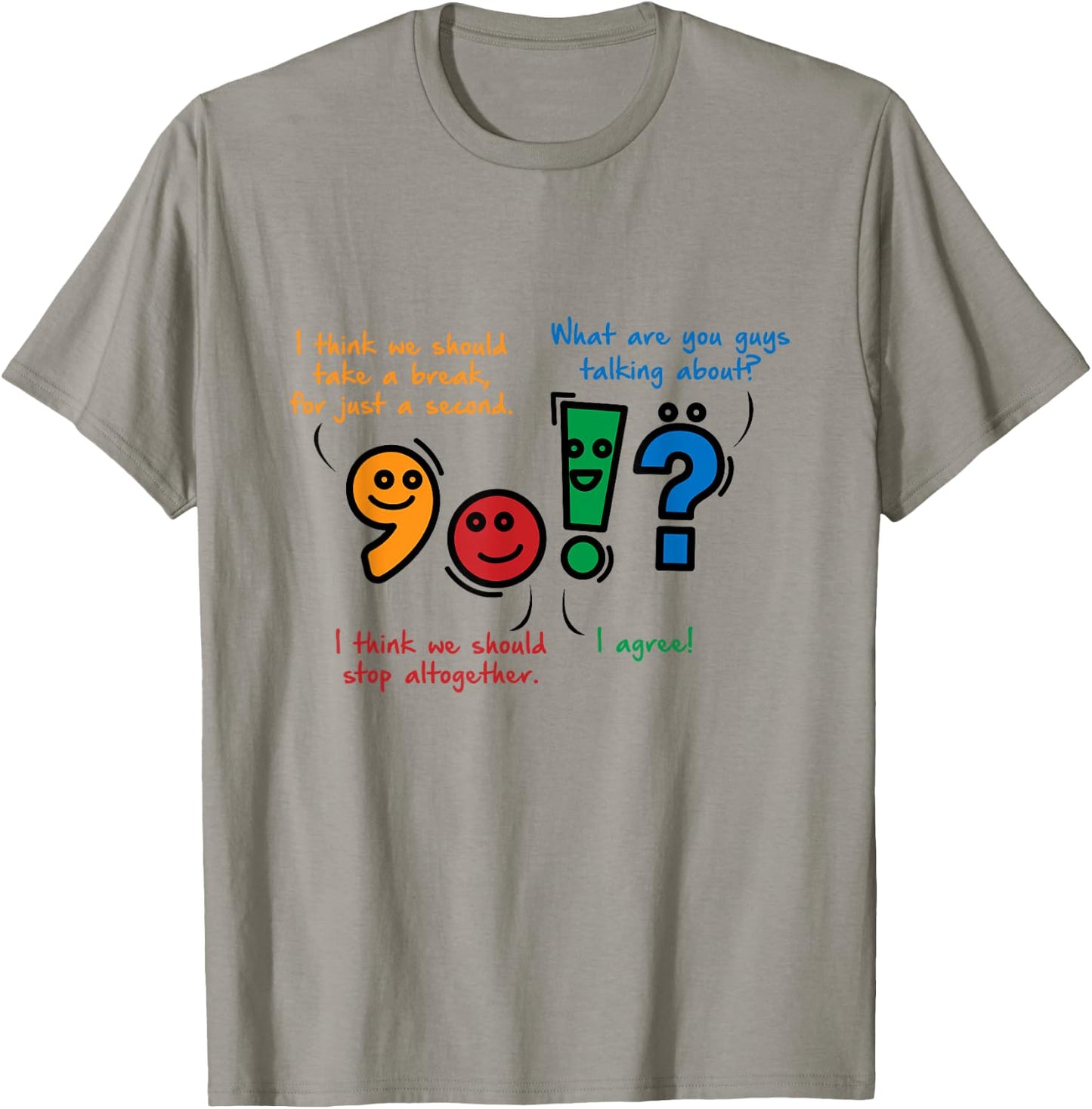 English Punctuation Funny T-Shirt - T-Shirt | Sand