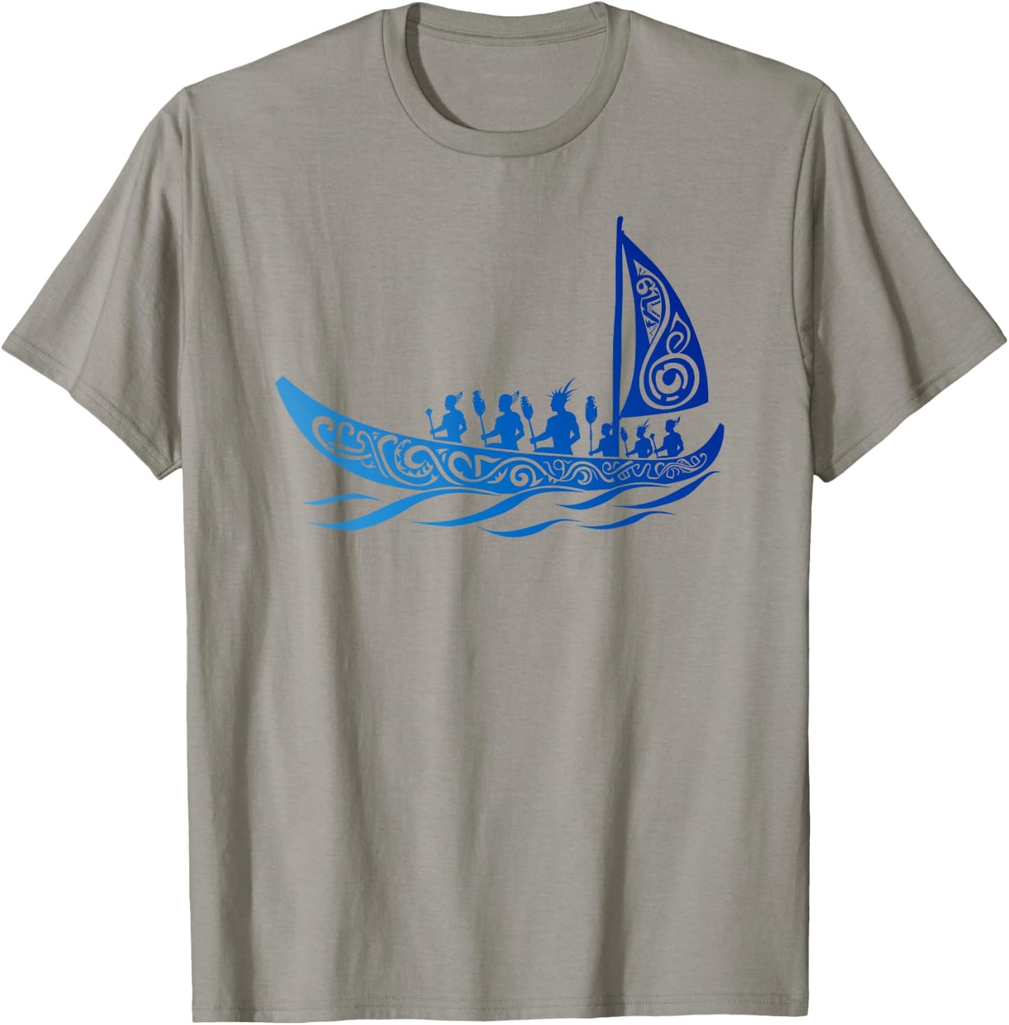 Tribal Hawaiian Outrigger Canoe Shirt - Hawaiian Tribal T-Shirt - T-Shirt | Sand
