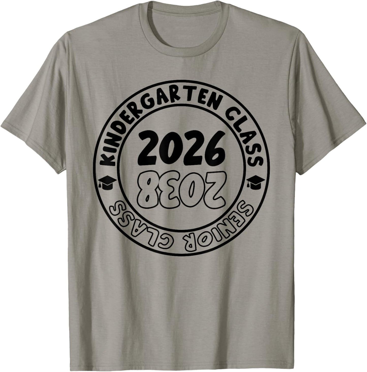 Kindergarten Graduation Class Of 2026 Senior Class of 2038 T-Shirt - T-Shirt | Sand