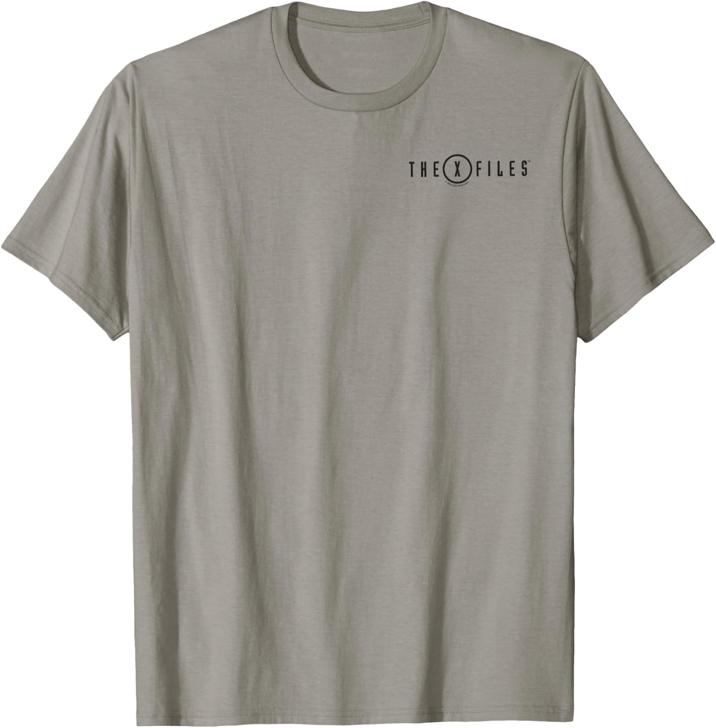 X-Files Iconic Small Left Chest Pocket Text Logo T-Shirt - T-Shirt | Sand