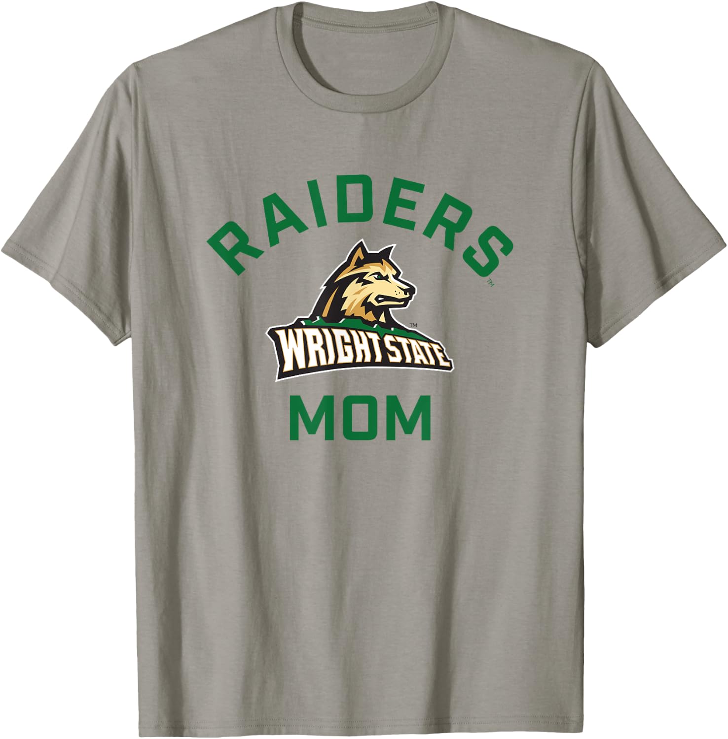 Wright State University WSU Raiders Arched Mom T-Shirt - T-Shirt | Sand