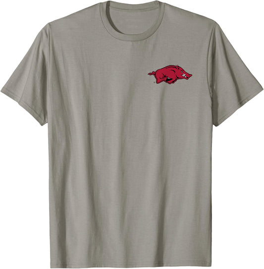 Arkansas Razorbacks Left Chest Icon Officially Licensed T-Shirt - T-Shirt | Sand