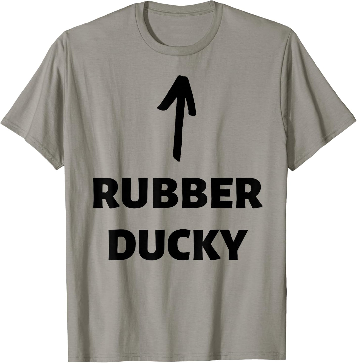 Rubber Ducky! Matching Couples Funny Duck Costume T-Shirt - T-Shirt | Sand