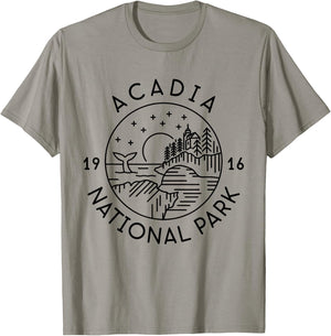 Acadia National Park 1916 Maine Bar Harbor T-Shirt - T-Shirt | Sand
