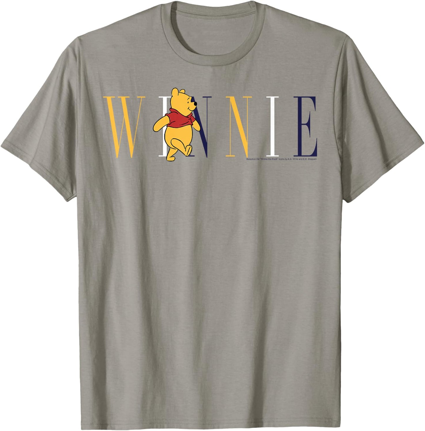 Disney Winnie The Pooh Simple Text T-Shirt - T-Shirt | Sand