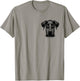 MyAnimal - Your Favourite Animal Wear Proud Doberman Head with Floppy Ears on Chest , Small, Grey T-Shirt - T-Shirt | Sand