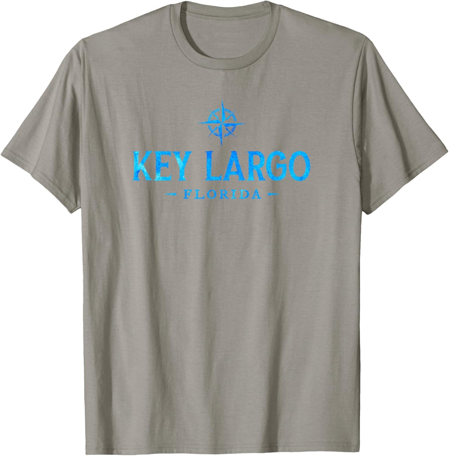 Key Largo Florida Retro Colorful Text Vacation Souvenir T-Shirt - T-Shirt | Sand