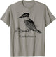 Kookaburra Bird Shirt Ornithology Black Lines T-Shirt - T-Shirt | Sand